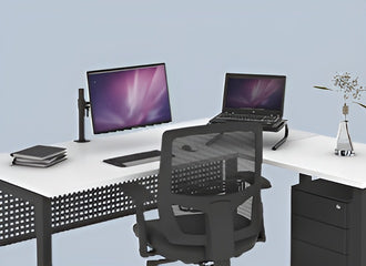Quadro Square Leg - L Shaped Corner Office Desk