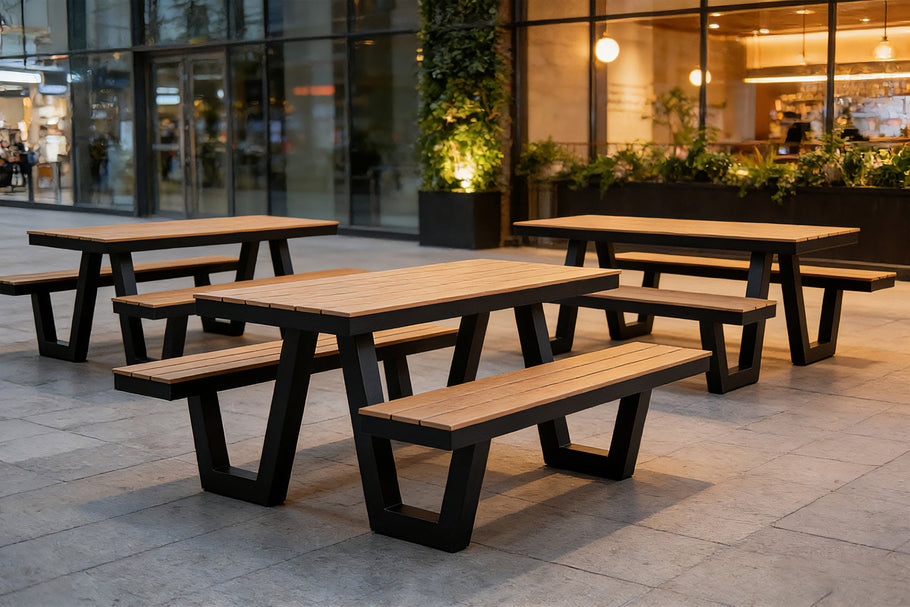 Environmental image of Sonic Riva Outdoor Picnic Table - Medium