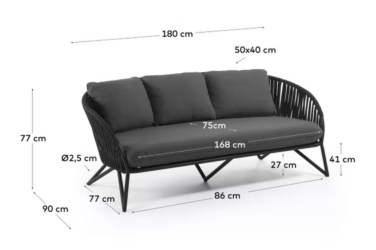 Como Branzie 3 Seater Sofa Como