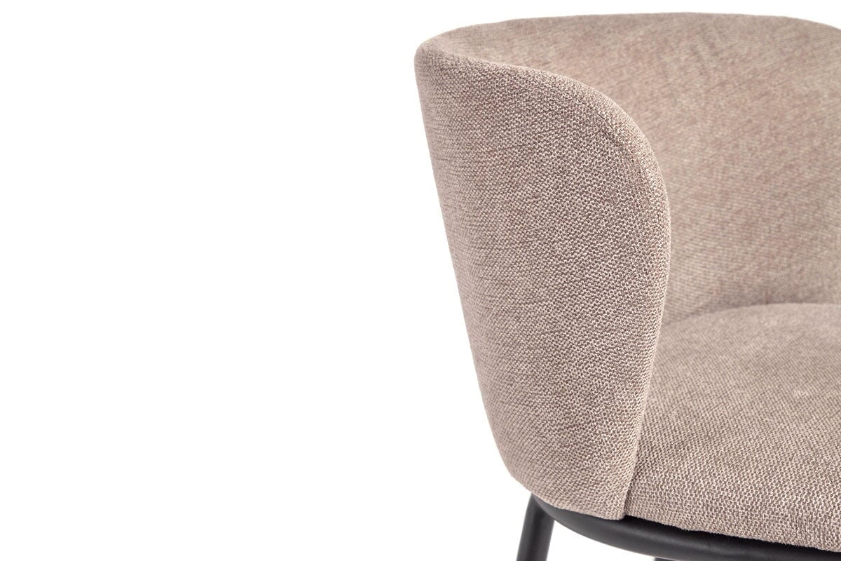 Como Cisel Chair - Chenille Fabric-beige
