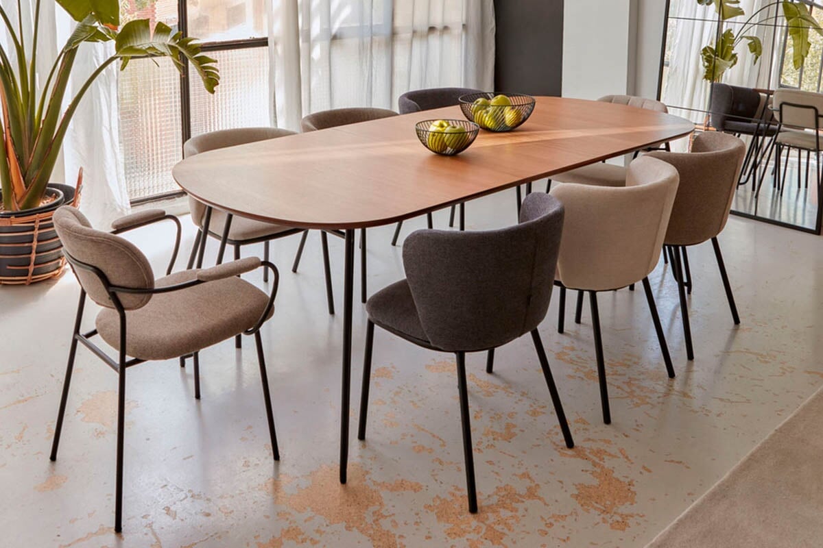 Como Cisel Chair - Chenille Fabric Como