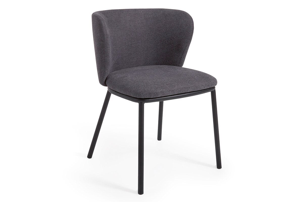Como Cisel Chair - Chenille Fabric Como grey