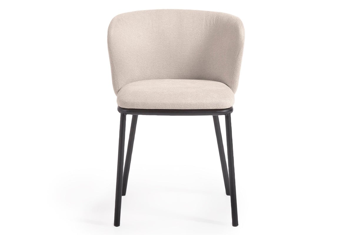 Como Cisel Chair - Chenille Fabric-beige
