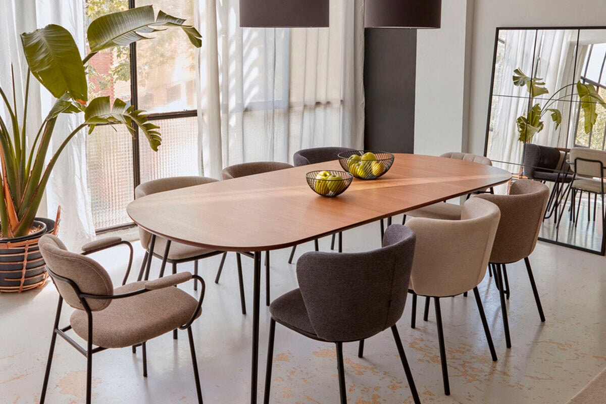 Como Cisel Chair - Chenille Fabric-beige