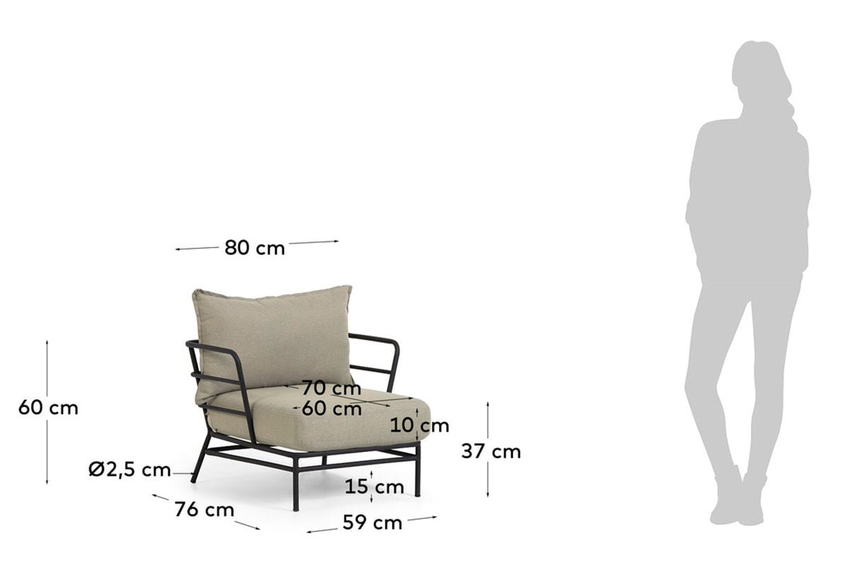 Como Maria Lounge Armchair Como