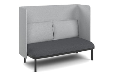 Cozy Double Seater High Back Lounge with Cushion Jasonl light grey