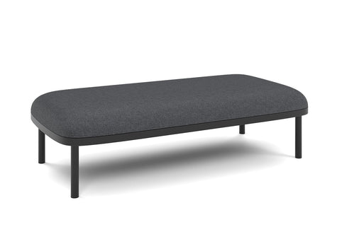 Cozy Double Seater Lounge Ottoman Jasonl dark grey