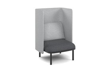 Cozy Single Seater High Back Lounge with Cushion Jasonl light grey