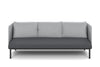 Cozy Triple Seater Low Back Lounge with Cushion - Thumbnail 5