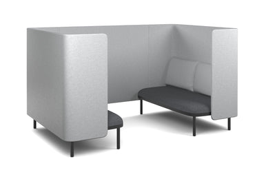 Cozy Two Double Seater Pod Privacy Booth Jasonl light grey none