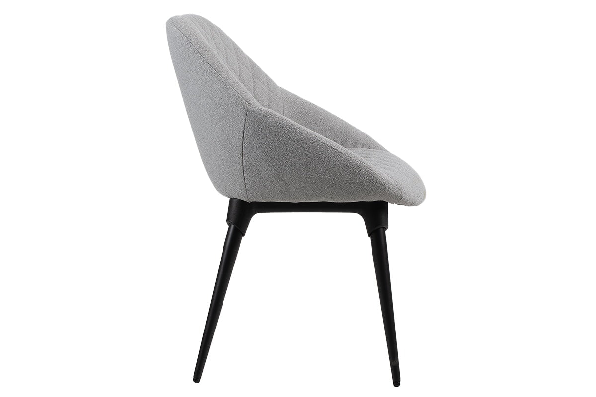 Bower 4 Leg Visitor Chair-light grey fabric
