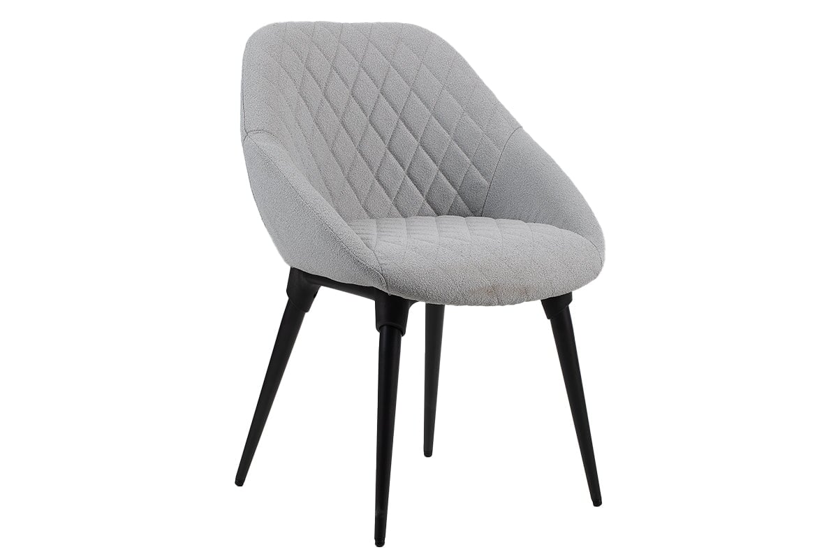 Bower 4 Leg Visitor Chair-light grey fabric