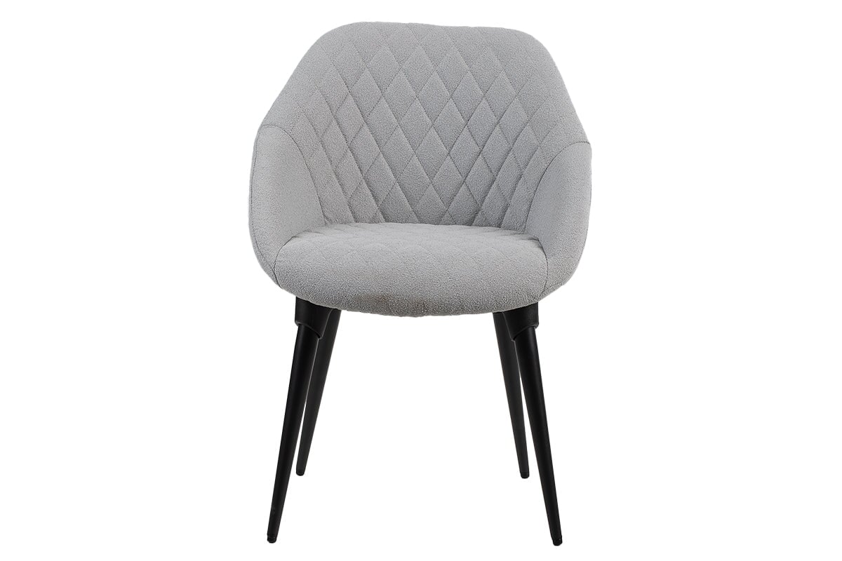 Bower 4 Leg Visitor Chair-light grey fabric