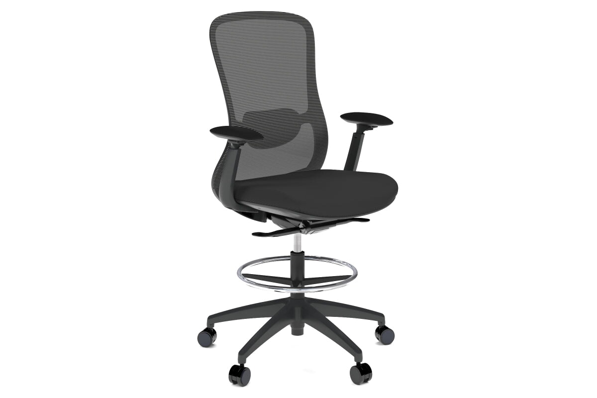 Falcon 2.0 Ergonomic Mesh Drafting Chair-black