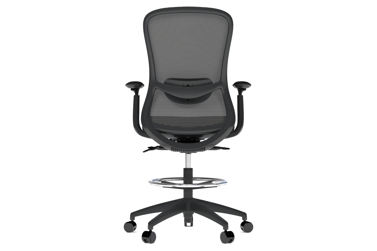 Falcon 2.0 Ergonomic Mesh Drafting Chair-light grey