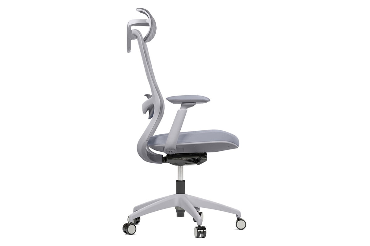 Falcon 2.0 Ergonomic Mesh Office Chair with Headrest-light grey