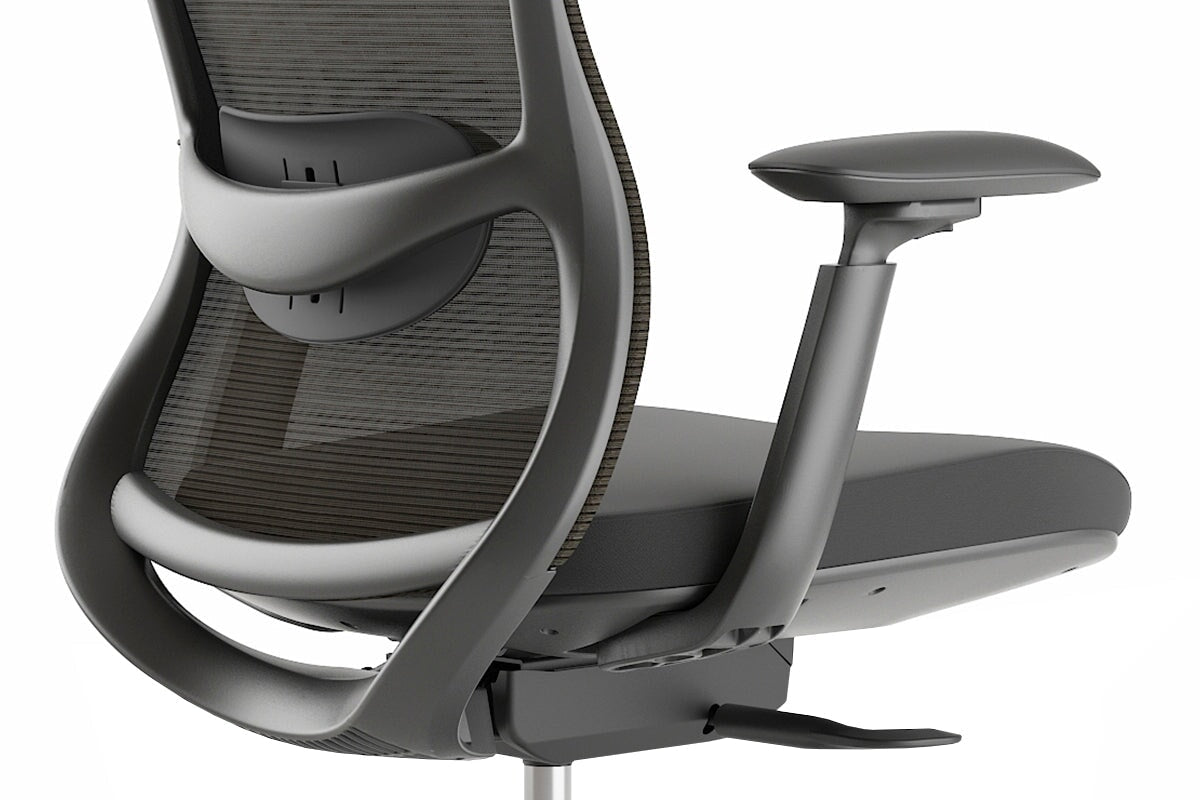 Falcon 2.0 Ergonomic Mesh Office Chair with Headrest-light grey