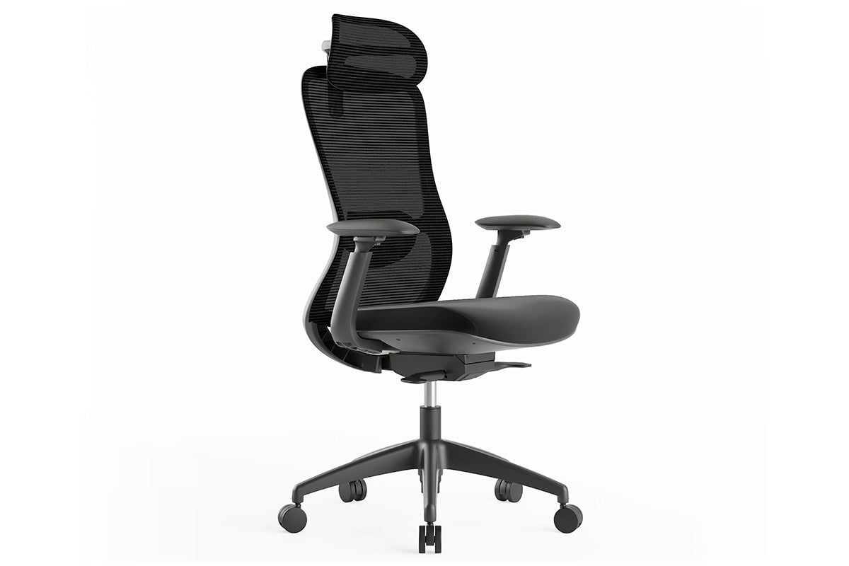 Falcon 2.0 Ergonomic Mesh Office Chair with Headrest-black