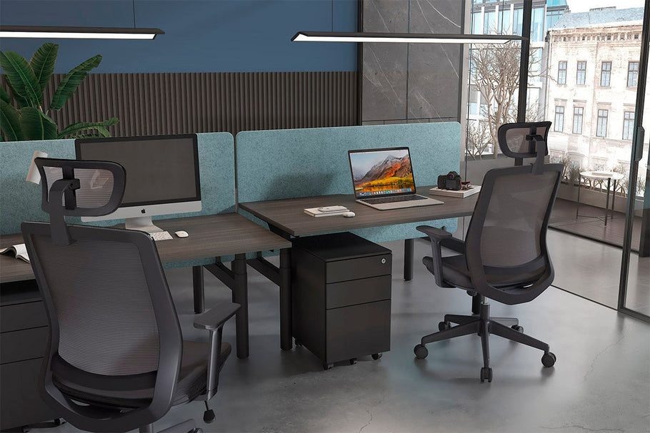 Environmental image of Finch Ergonomic Mesh Chair with Headrest