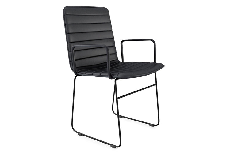 Lark Conference/Training Chair - Sled Base Jasonl black/PU arms 