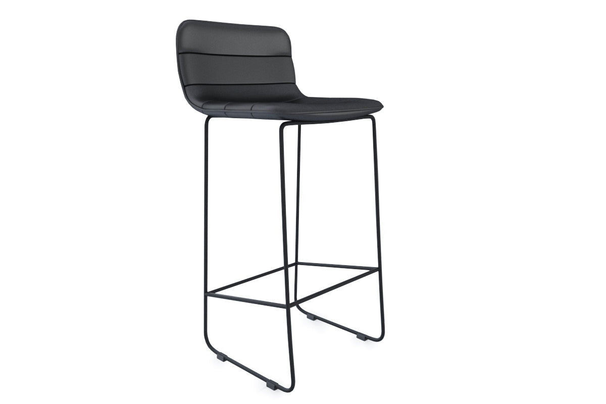 Lark Counter Stool - Sled Base Jasonl black/PU