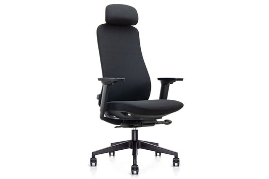 Macaw Executive Fabric Chair - High Back Jasonl black 