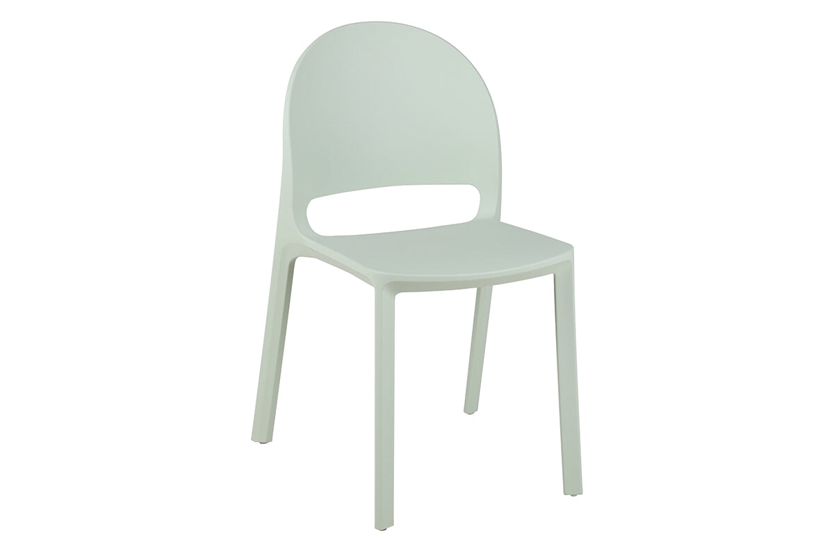 Mona Stacking Chair PP Seat and Back-light green