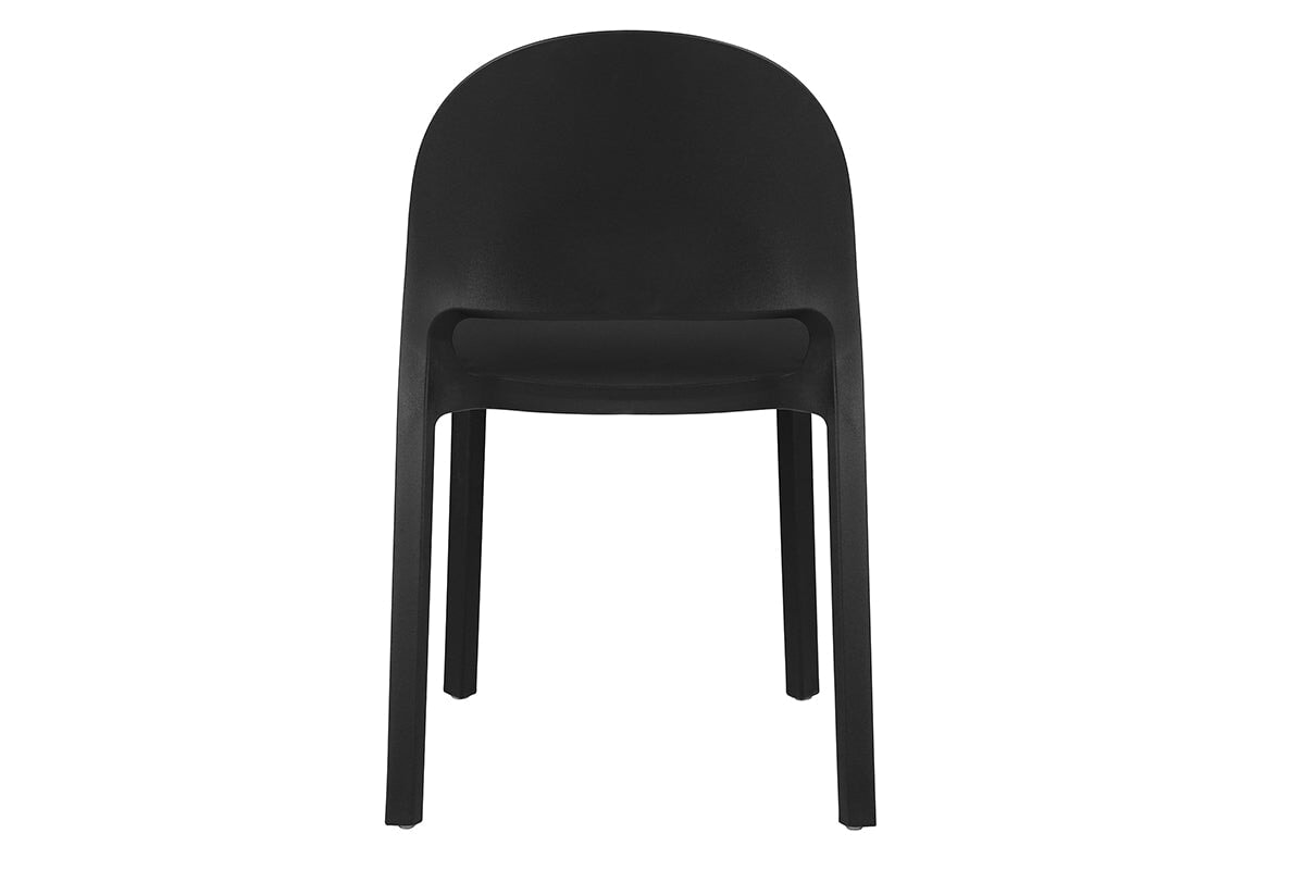 Mona Stacking Chair PP Seat and Back-black