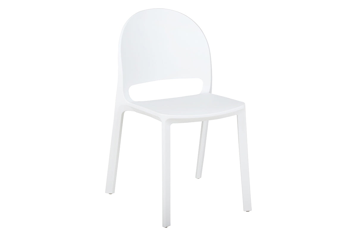 Mona Stacking Chair PP Seat and Back-white