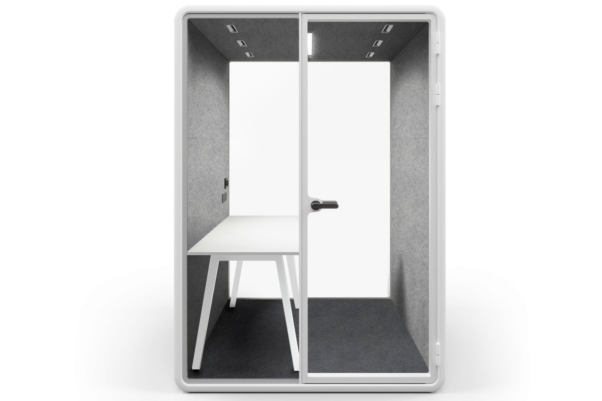 Nest Room Booth with Quadro A Table [Echo Panel] Jasonl white light grey none