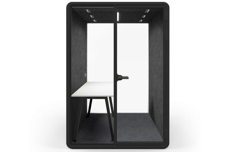 Nest Room Booth with Quadro A Table [Echo Panel] Jasonl black dark grey none