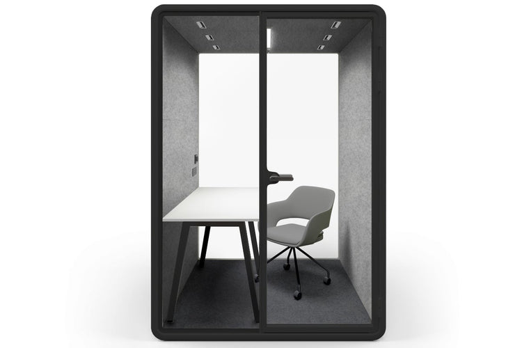 Nest Room Booth with Quadro A Table [Echo Panel] Jasonl black light grey grey