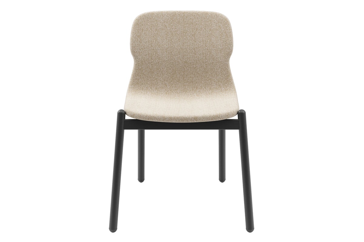 Sammy Fabric Chair  - 4 Leg Base-dark grey