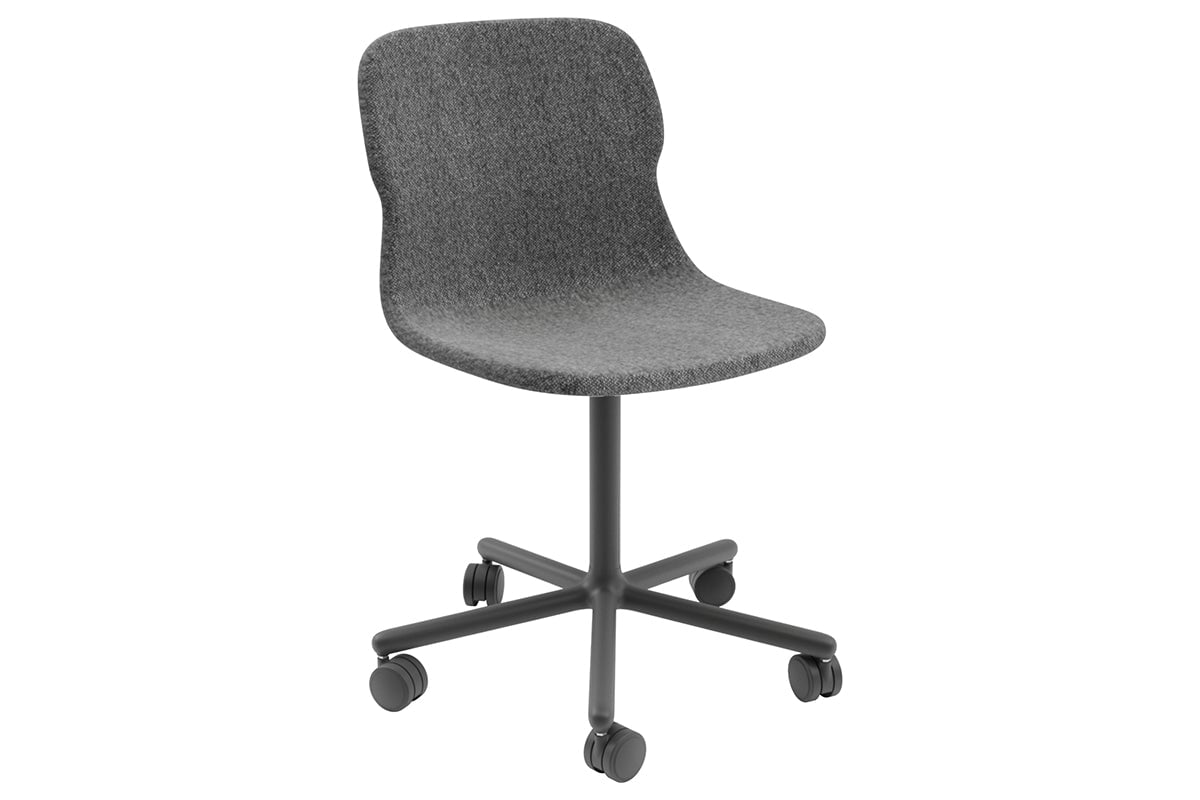 Sammy Fabric Chair - Swivel Base Jasonl dark grey
