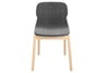 Sammy Fabric Chair - Wooden Base - Thumbnail 12
