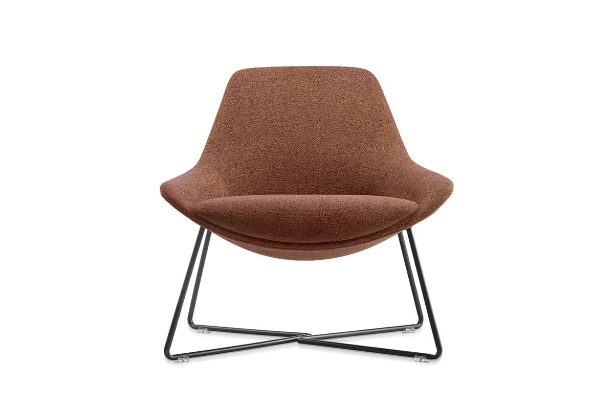 Sonic Lucie Lounge Chair - Cross Base Sonic brown
