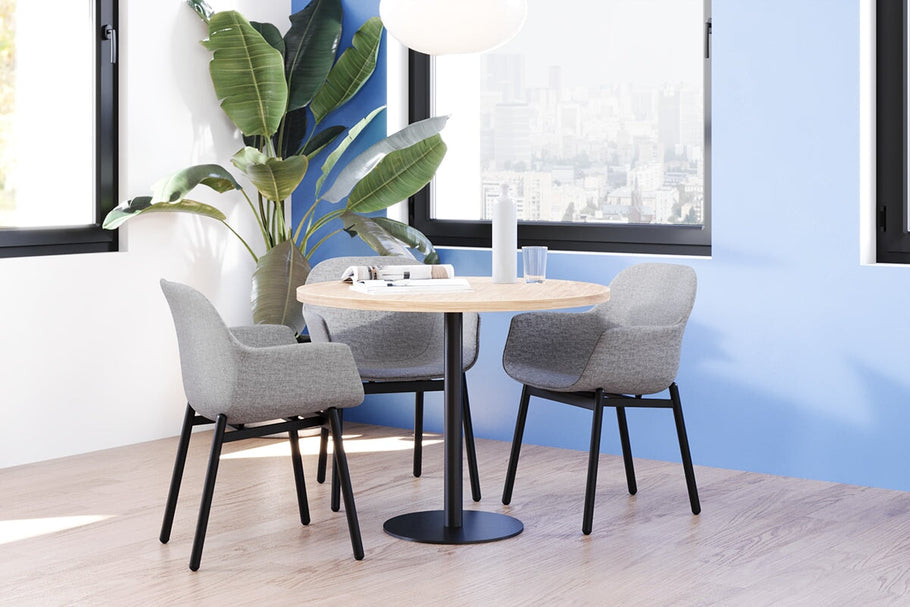 Environmental image of Tommy Tub Fabric Chair - 4 Leg Base