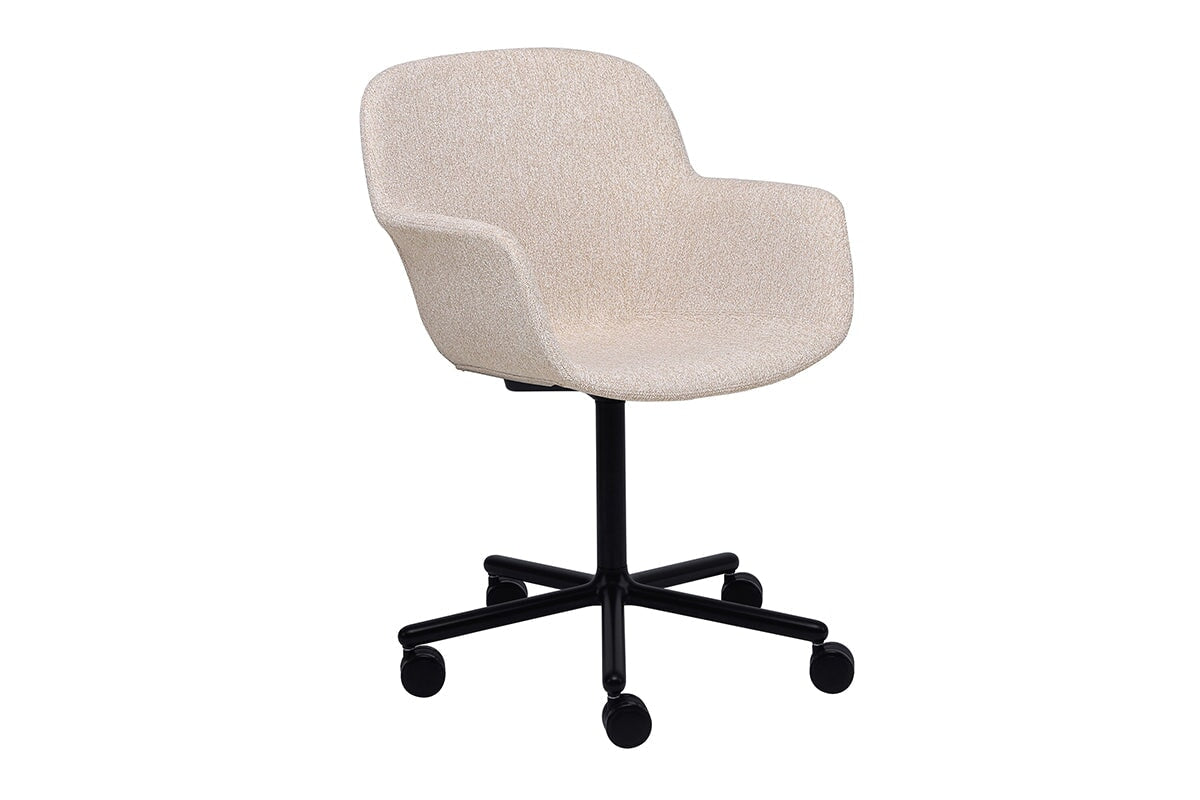 Tommy Tub Fabric Chair - Swivel Base Jasonl cream