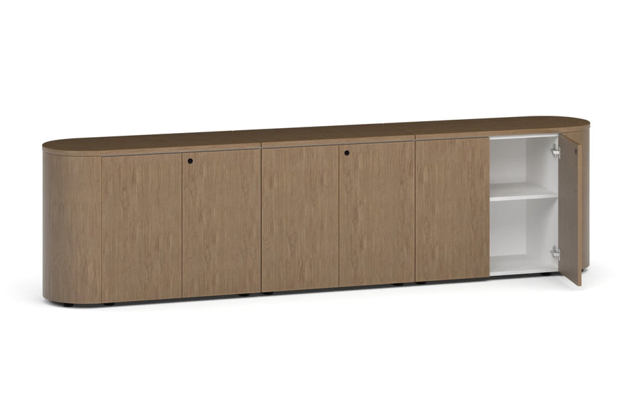 Environmental image of Uniform Lux Curved Storage 6 Door Cupboard