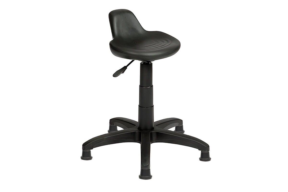 Uplifting Sit Stand Stool with Lip Uplifting black glides