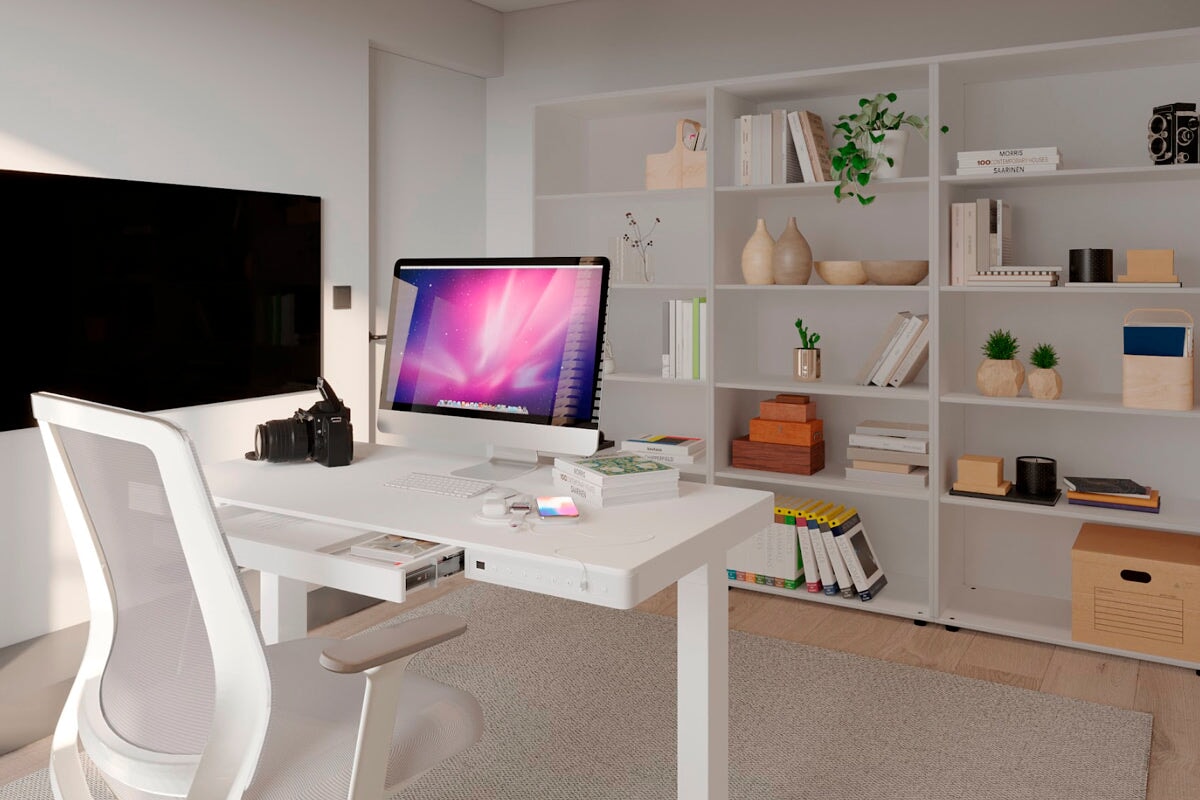 Uplifting Tango Electric Sit Stand Desk-White
