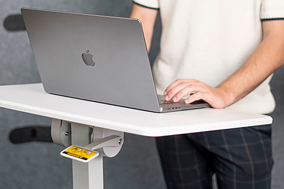 Vision Sit-Stand Mobile Desk-White