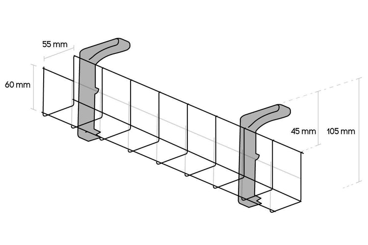 Cable Management Basket Single Metal Tray Jasonl 