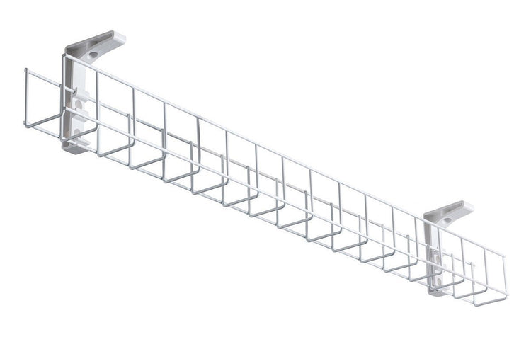 Cable Management Basket Single Metal Tray Jasonl 1550 white 