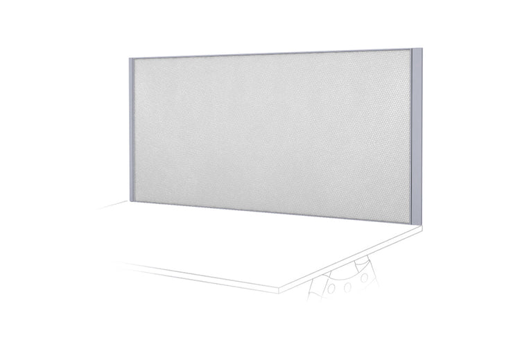 Clearance Desk Mounted Privacy Screen with Clamp Bracket - Silver Frame Jasonl 