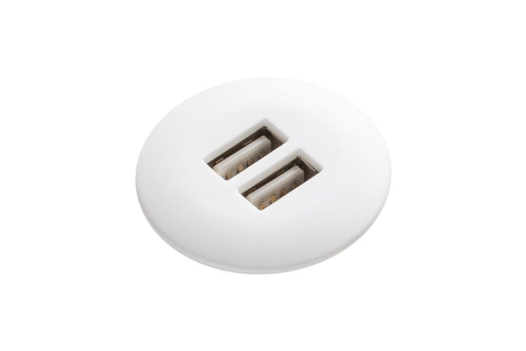 CMS Atom USB Charging Module 2x3A CMS white