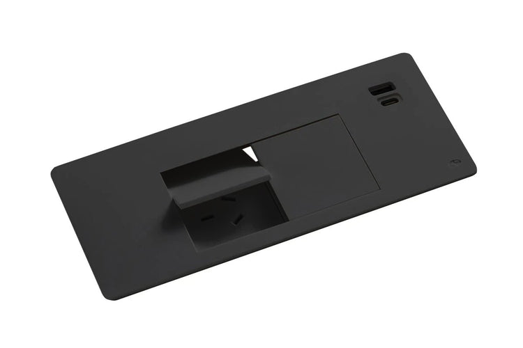 CMS Flip Flush Mount Box [Black] CMS 2 Power/2 USB-C/A none 