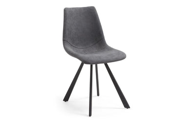 Como Amanda Modern Dining and Breakout Chair in Synthetic Leather Como black