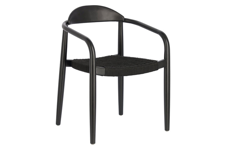 Como Glynis Casual Dining Wooden Rope Chair Como matt black/ black 