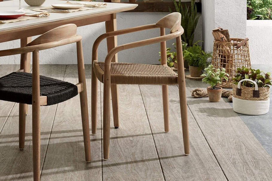 Environmental image of Como Glynis Casual Dining Wooden Rope Chair